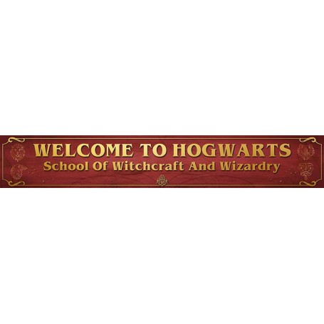 Targa Welcome to Hogwarts