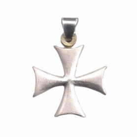 Ciondolo Croce Templare in Argento