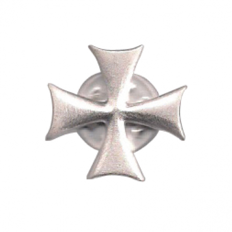 Spilla Croce Templare in Argento