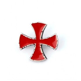 Spilla Templare da Giacca Smaltata