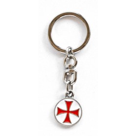 Portachiavi Templare Croce Rossa