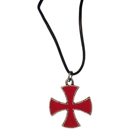 Ciondolo Croce Templare smaltato