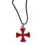 Ciondolo Croce Templare smaltato